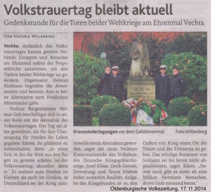 2014.11.17 OV Volkstrauertag bleibt aktuell