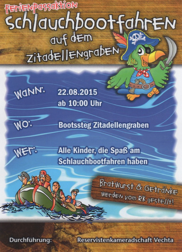 RK Vechta Plakat Ferienpassaktion 2015
